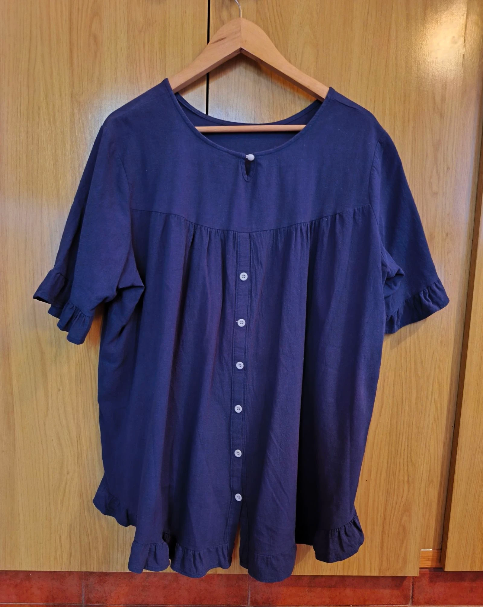 Blusa azul talla XXL